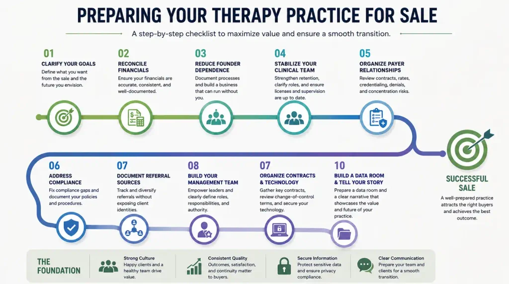 A step by step checklist to maximize value and ensure a smooth transition