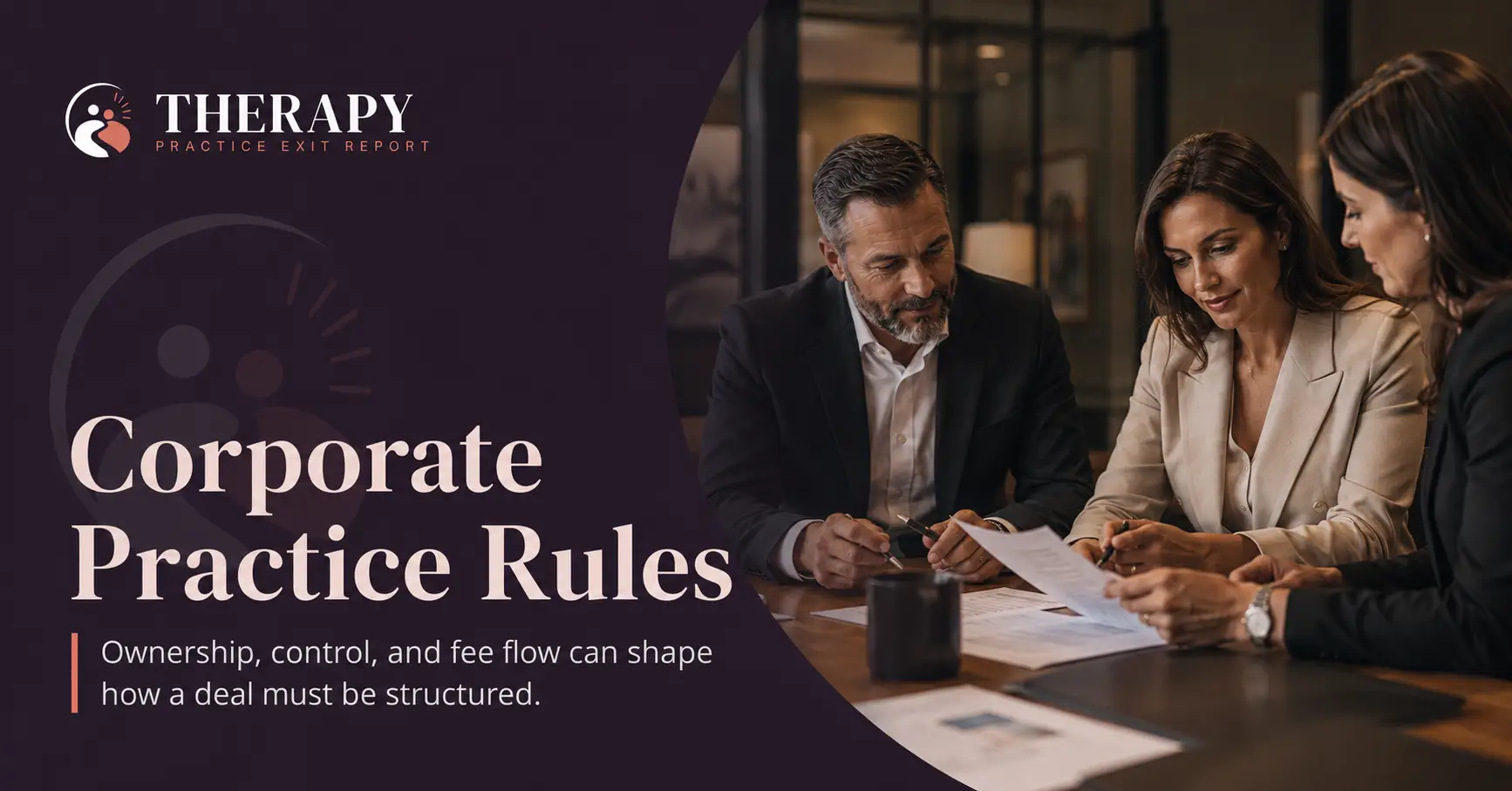 corporate practice rules for therapy practice sales