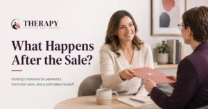 what happens after selling a therapy practice